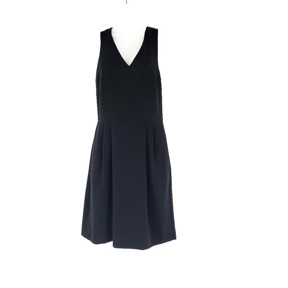 Banana Republic Black Sleeveless Midi Dress Size 4 - Picture 10 of 10